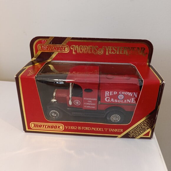 Matchbox Models of Yesteryear Y-3 1912-16 Ford Model 'T' Tanker 'Red Crown' - Picture 1 of 7